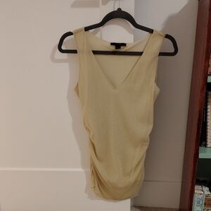 Express Gold V-Neck Tank Top